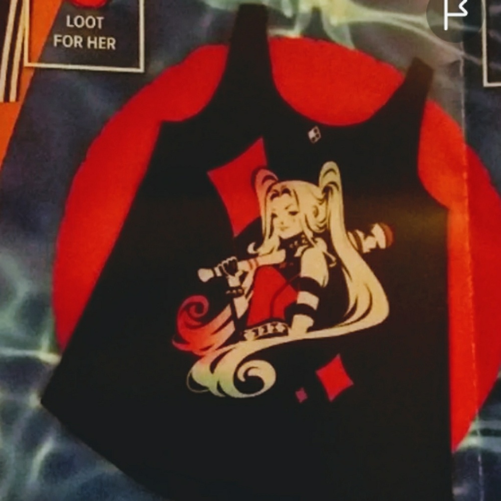 *SOLD Harley Quinn print sleep tank*sold
